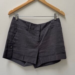 Theory  Women's Linen Gray Shorts